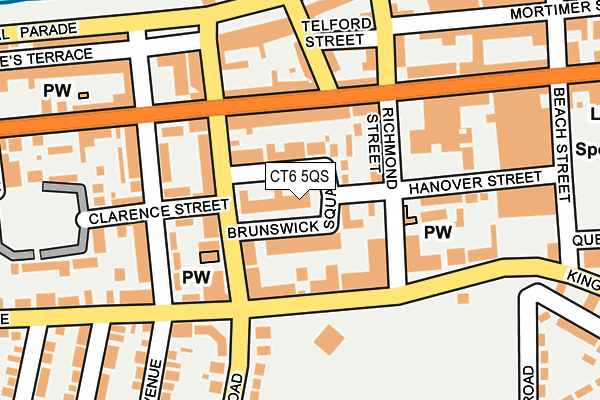 CT6 5QS map - OS OpenMap – Local (Ordnance Survey)