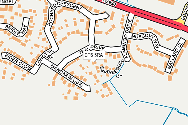 CT6 5RA map - OS OpenMap – Local (Ordnance Survey)