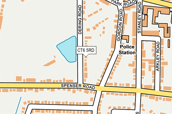 CT6 5RD map - OS OpenMap – Local (Ordnance Survey)