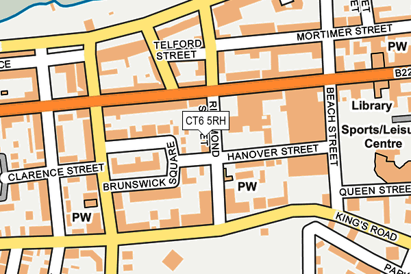 CT6 5RH map - OS OpenMap – Local (Ordnance Survey)