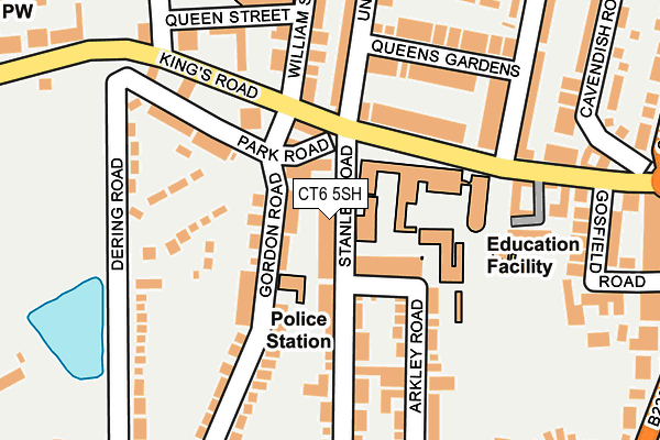 CT6 5SH map - OS OpenMap – Local (Ordnance Survey)