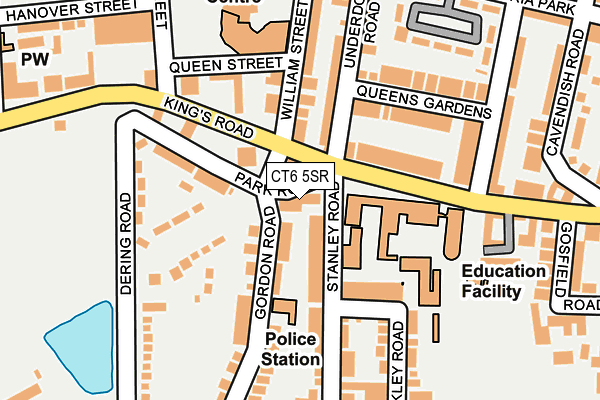 CT6 5SR map - OS OpenMap – Local (Ordnance Survey)