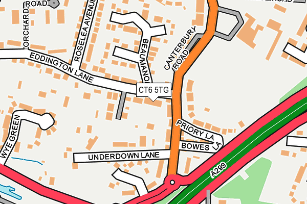 CT6 5TG map - OS OpenMap – Local (Ordnance Survey)