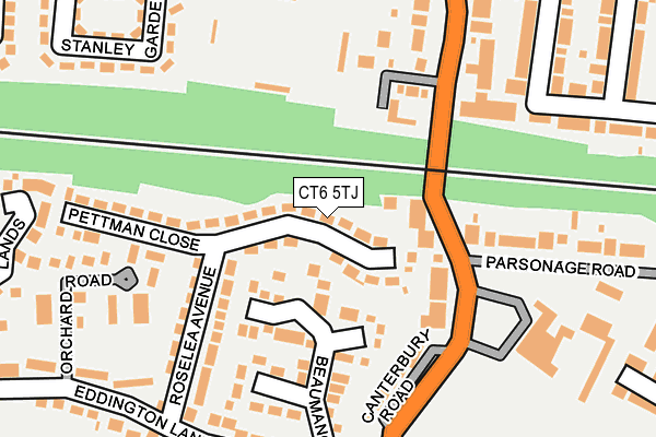 CT6 5TJ map - OS OpenMap – Local (Ordnance Survey)