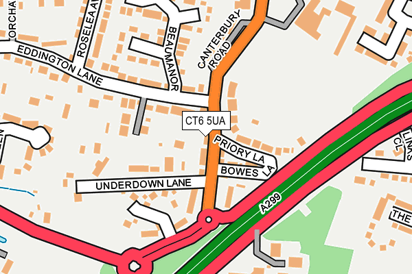 CT6 5UA map - OS OpenMap – Local (Ordnance Survey)