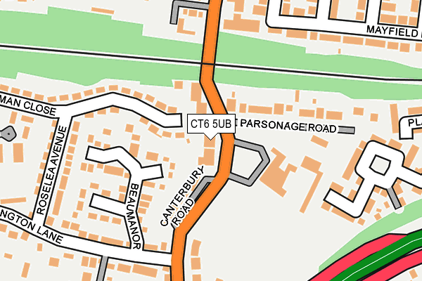 CT6 5UB map - OS OpenMap – Local (Ordnance Survey)