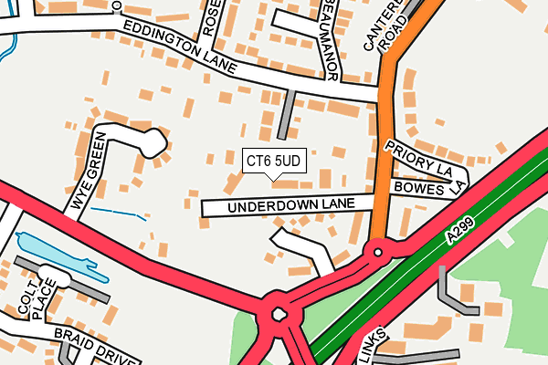 CT6 5UD map - OS OpenMap – Local (Ordnance Survey)