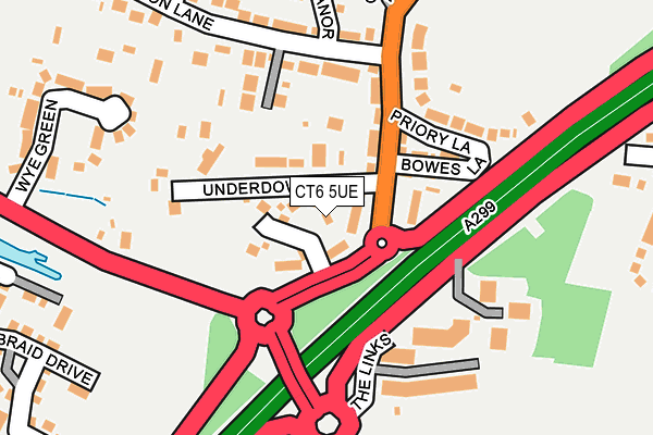 CT6 5UE map - OS OpenMap – Local (Ordnance Survey)