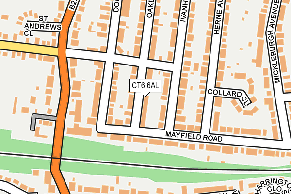 CT6 6AL map - OS OpenMap – Local (Ordnance Survey)