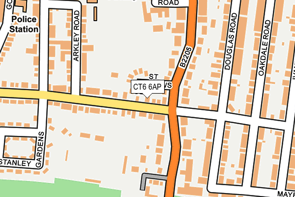 CT6 6AP map - OS OpenMap – Local (Ordnance Survey)