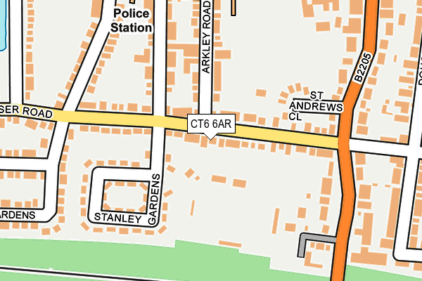 CT6 6AR map - OS OpenMap – Local (Ordnance Survey)