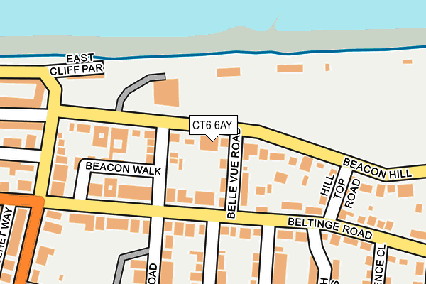 CT6 6AY map - OS OpenMap – Local (Ordnance Survey)