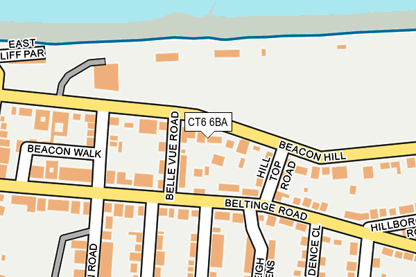 CT6 6BA map - OS OpenMap – Local (Ordnance Survey)
