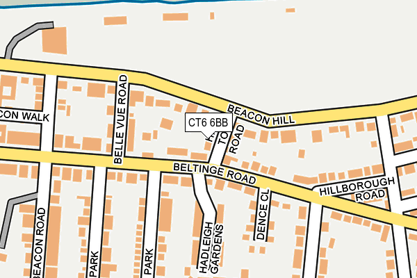 CT6 6BB map - OS OpenMap – Local (Ordnance Survey)