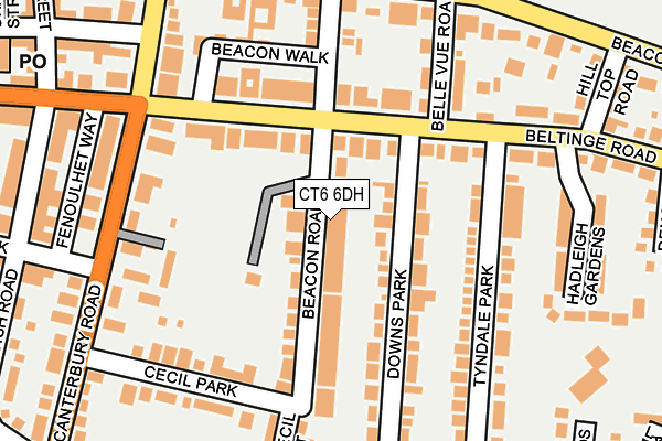 Map of BROOKFIELD HSE LIMITED at local scale