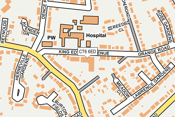 CT6 6ED map - OS OpenMap – Local (Ordnance Survey)