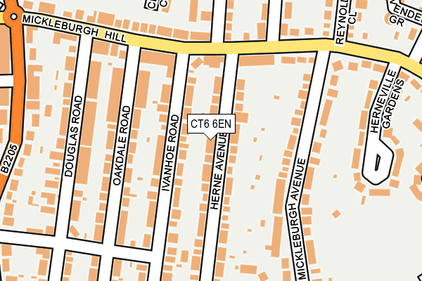 CT6 6EN map - OS OpenMap – Local (Ordnance Survey)