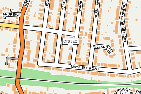 CT6 6EQ map - OS OpenMap – Local (Ordnance Survey)