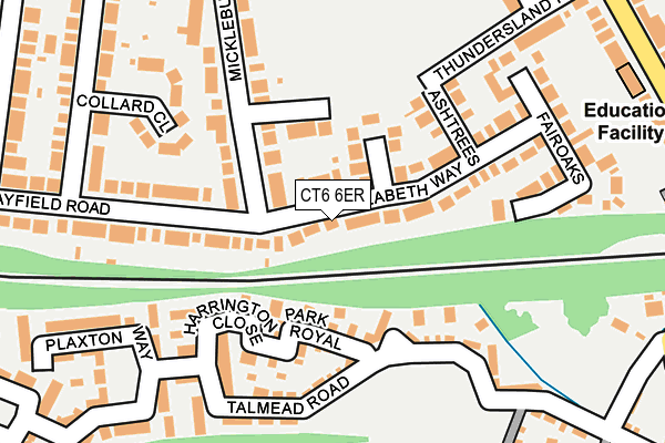 CT6 6ER map - OS OpenMap – Local (Ordnance Survey)