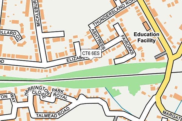 CT6 6ES map - OS OpenMap – Local (Ordnance Survey)