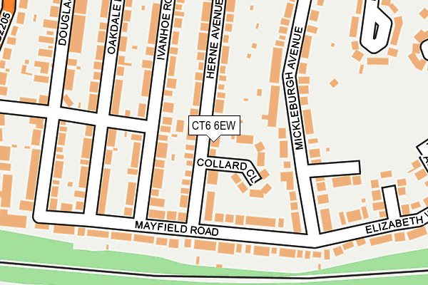 CT6 6EW map - OS OpenMap – Local (Ordnance Survey)