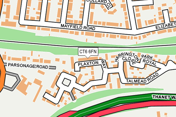 CT6 6FN map - OS OpenMap – Local (Ordnance Survey)