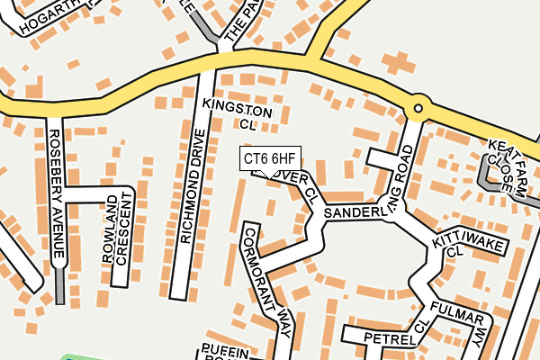 CT6 6HF map - OS OpenMap – Local (Ordnance Survey)