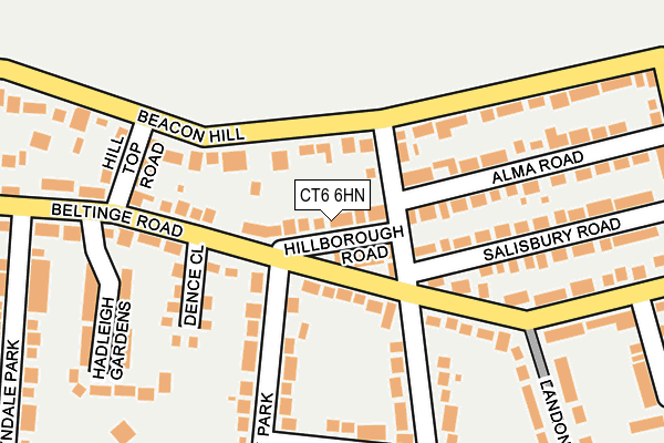 CT6 6HN map - OS OpenMap – Local (Ordnance Survey)