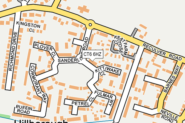 CT6 6HZ map - OS OpenMap – Local (Ordnance Survey)