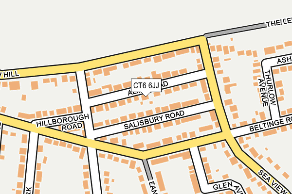 CT6 6JJ map - OS OpenMap – Local (Ordnance Survey)