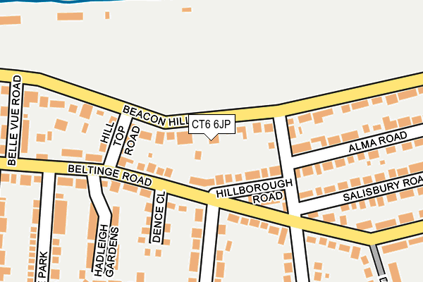 CT6 6JP map - OS OpenMap – Local (Ordnance Survey)