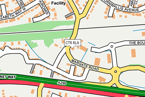CT6 6LA map - OS OpenMap – Local (Ordnance Survey)