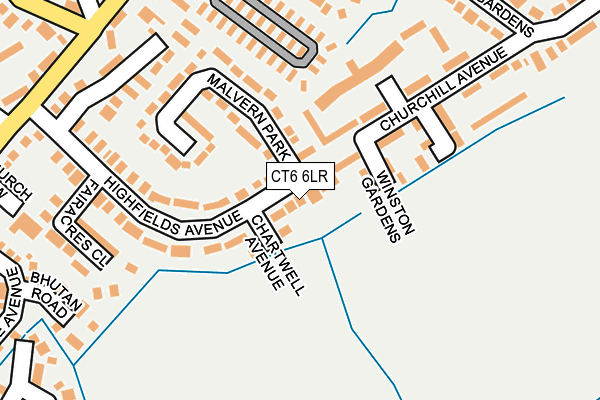 CT6 6LR map - OS OpenMap – Local (Ordnance Survey)