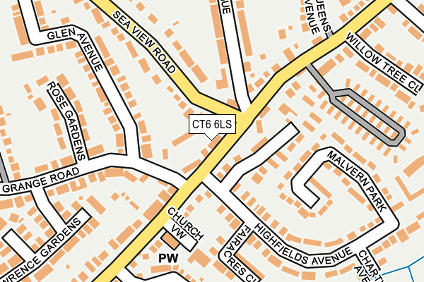 CT6 6LS map - OS OpenMap – Local (Ordnance Survey)