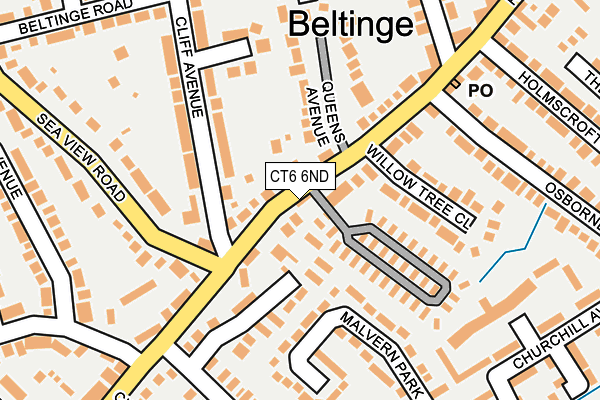 Map of TRADEGLAZE 1 LIMITED at local scale