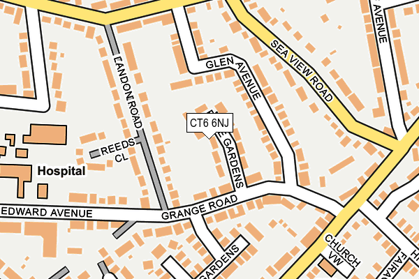 CT6 6NJ map - OS OpenMap – Local (Ordnance Survey)