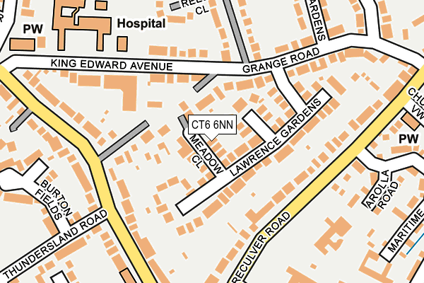 CT6 6NN map - OS OpenMap – Local (Ordnance Survey)