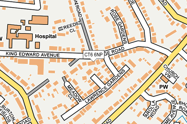 CT6 6NP map - OS OpenMap – Local (Ordnance Survey)