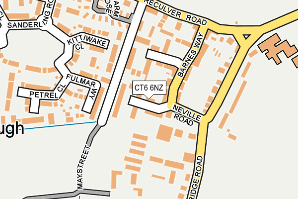 CT6 6NZ map - OS OpenMap – Local (Ordnance Survey)