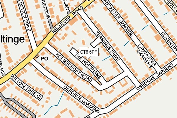 CT6 6PF map - OS OpenMap – Local (Ordnance Survey)