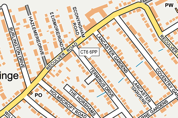 CT6 6PP map - OS OpenMap – Local (Ordnance Survey)