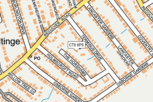 CT6 6PS map - OS OpenMap – Local (Ordnance Survey)