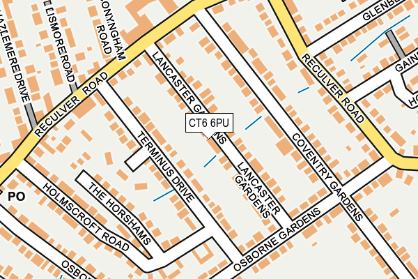 CT6 6PU map - OS OpenMap – Local (Ordnance Survey)