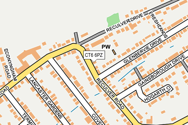 CT6 6PZ map - OS OpenMap – Local (Ordnance Survey)