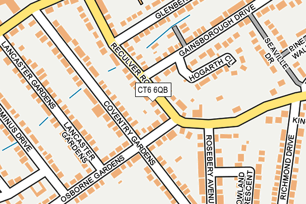 CT6 6QB map - OS OpenMap – Local (Ordnance Survey)