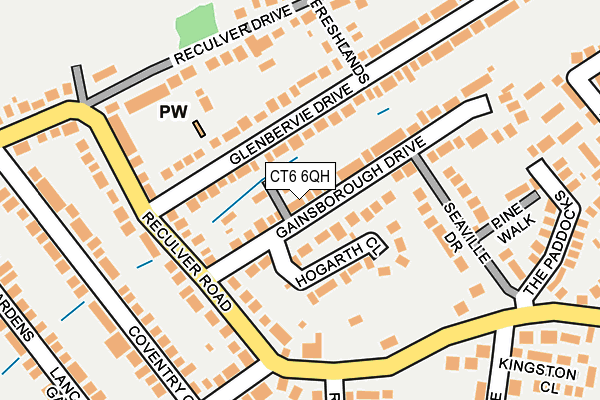 CT6 6QH map - OS OpenMap – Local (Ordnance Survey)