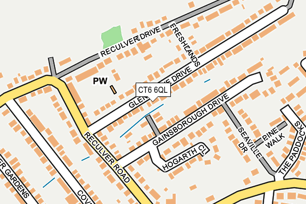 CT6 6QL map - OS OpenMap – Local (Ordnance Survey)