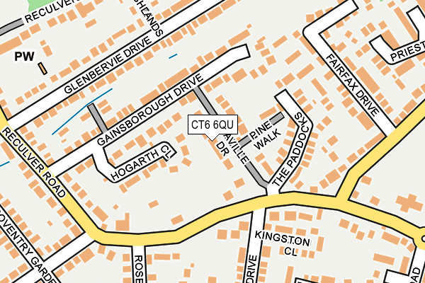 CT6 6QU map - OS OpenMap – Local (Ordnance Survey)