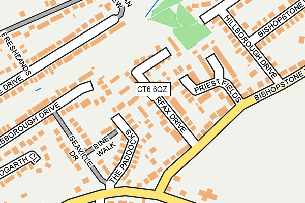CT6 6QZ map - OS OpenMap – Local (Ordnance Survey)