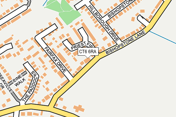 CT6 6RA map - OS OpenMap – Local (Ordnance Survey)